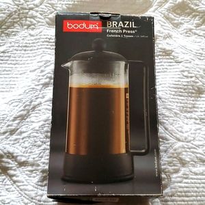 Bodum Brazil Borosilicate Glass French Press Coffee